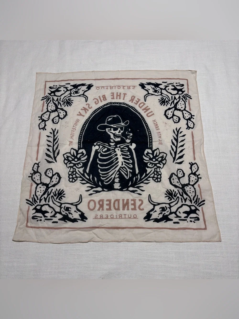 Sendero Provisions Co. “Under the Big Sky” Whitefish, MT Bandana Scarf